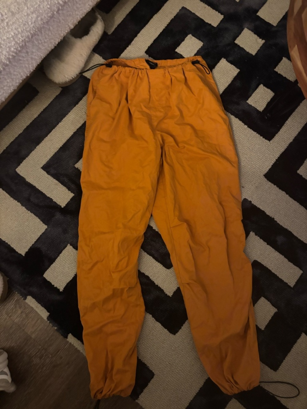 Forever 21 Orange Parachute Pants